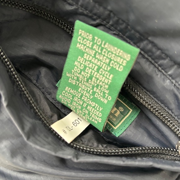 Vintage LL Bean Down Vest Reversible Black Red Mens Size L Puffer Quilted Zip - Picture 6 of 16